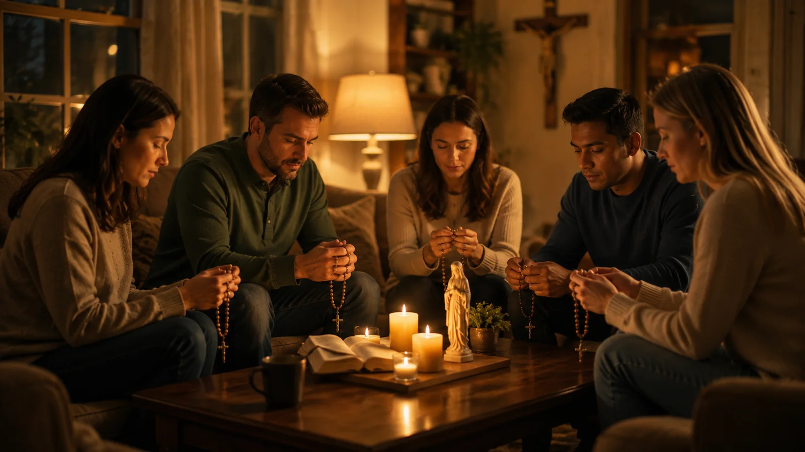 Ilustración editorial para «Comienza la novena de Santísimo Nombre de Jesús: itinerario de nueve días»